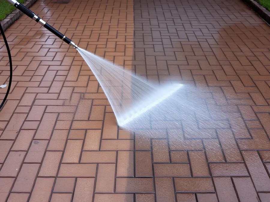 Driveway and patio jet washing in Kilburn